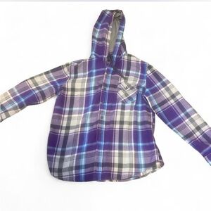 OP  Purple and Blue Plaid Hoodie